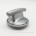 Bouton de commande de chrome en plastique rotatif de four 6 mm